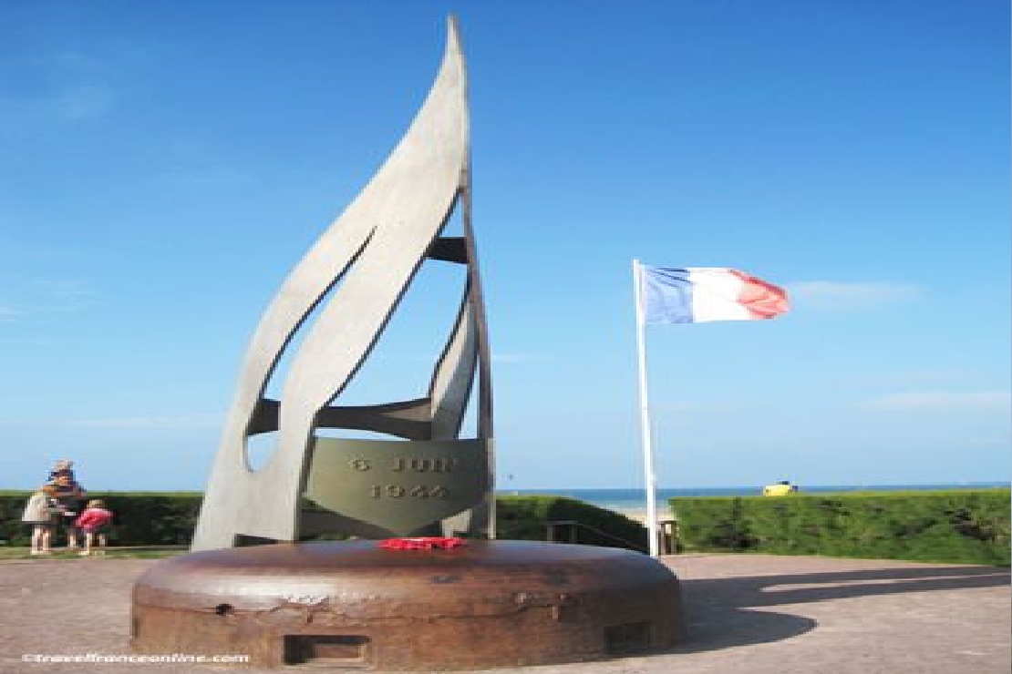 Mémorial du commandant kieffer à Colleville, au bord de la plage