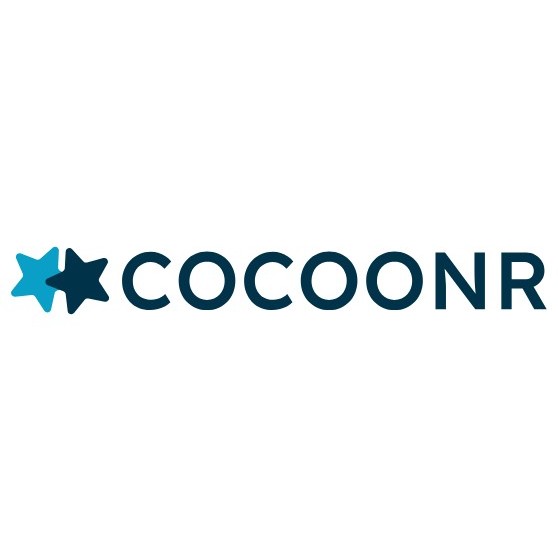 Logo de CocoonR, en lettres bleues et noires